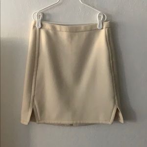 JCrew Cream Wool Skirt